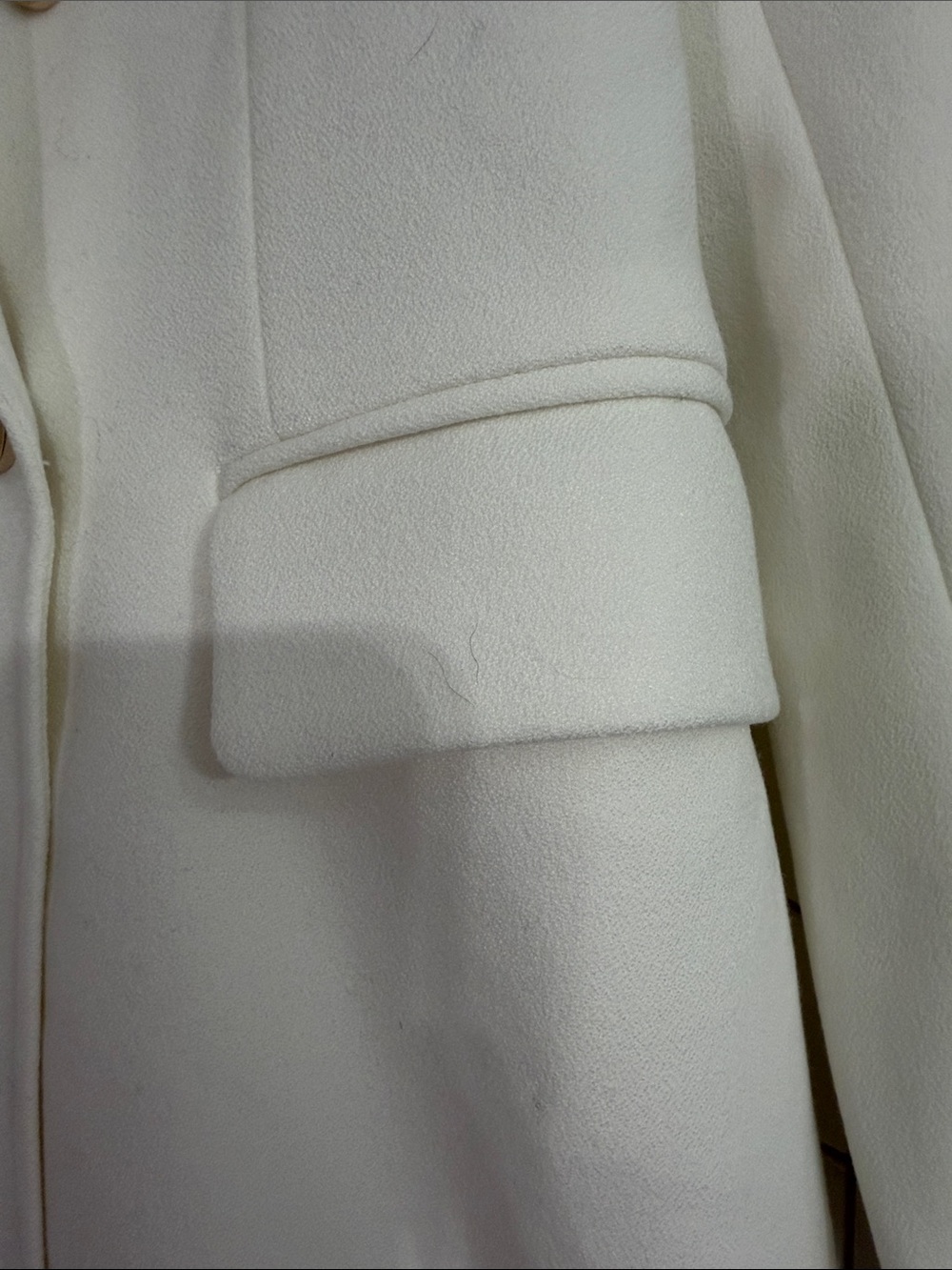 Rachel Zoe Cream Double-Breasted Blazer with Gold Buttons| S - Picture 5 of 11
